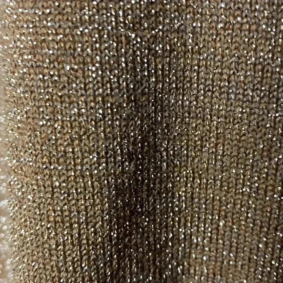 LANE BRYANT WO SIZE 26/28 BRONZE METALLIC HOLIDAY FORMALTOP TURTLENECK KEYHOLE - Picture 13 of 14